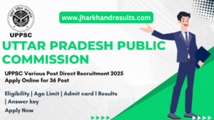UPPSC Various Post Online Form 2025