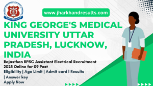 KGMU Nursing Officer Online Form 2025