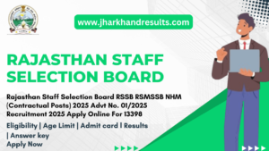RSSB NHM Contractual Posts Online Form 2025
