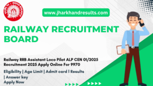 Railway RRB Assistant Loco Pilot ALP Online Form 2025