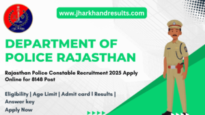 Rajasthan Police Constable Online Form 2025