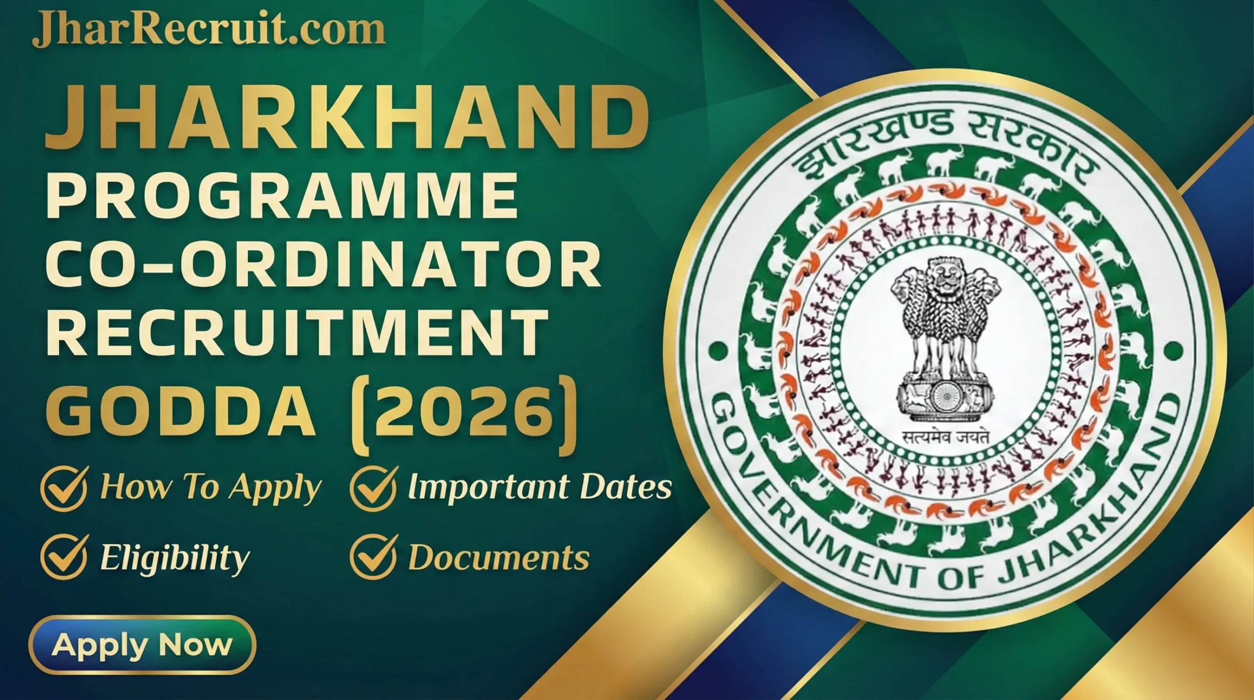 Programme Coordinator Recruitment Godda 2026