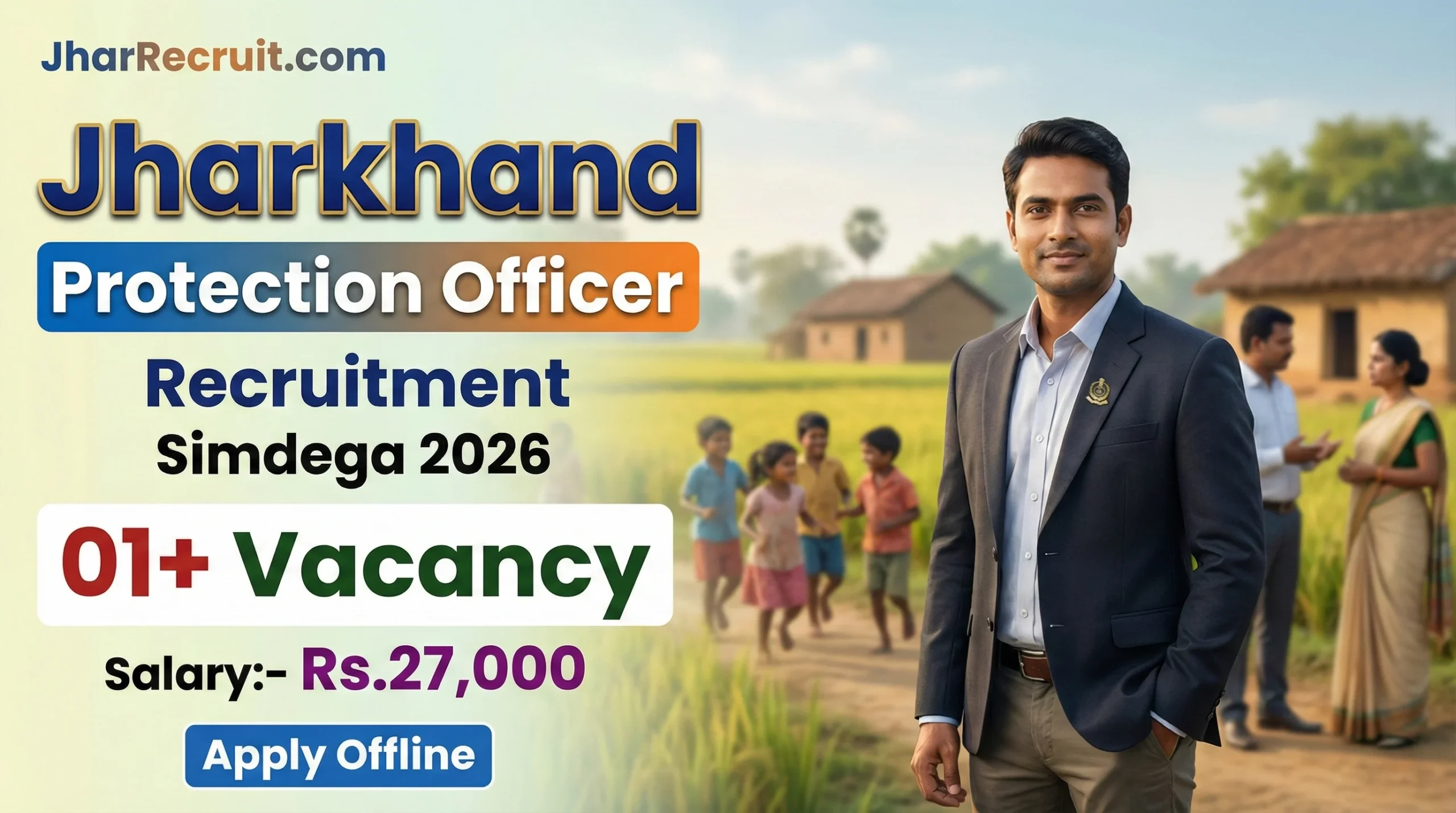 Jharkhand Protection Officer Recruitment Simdega 2026