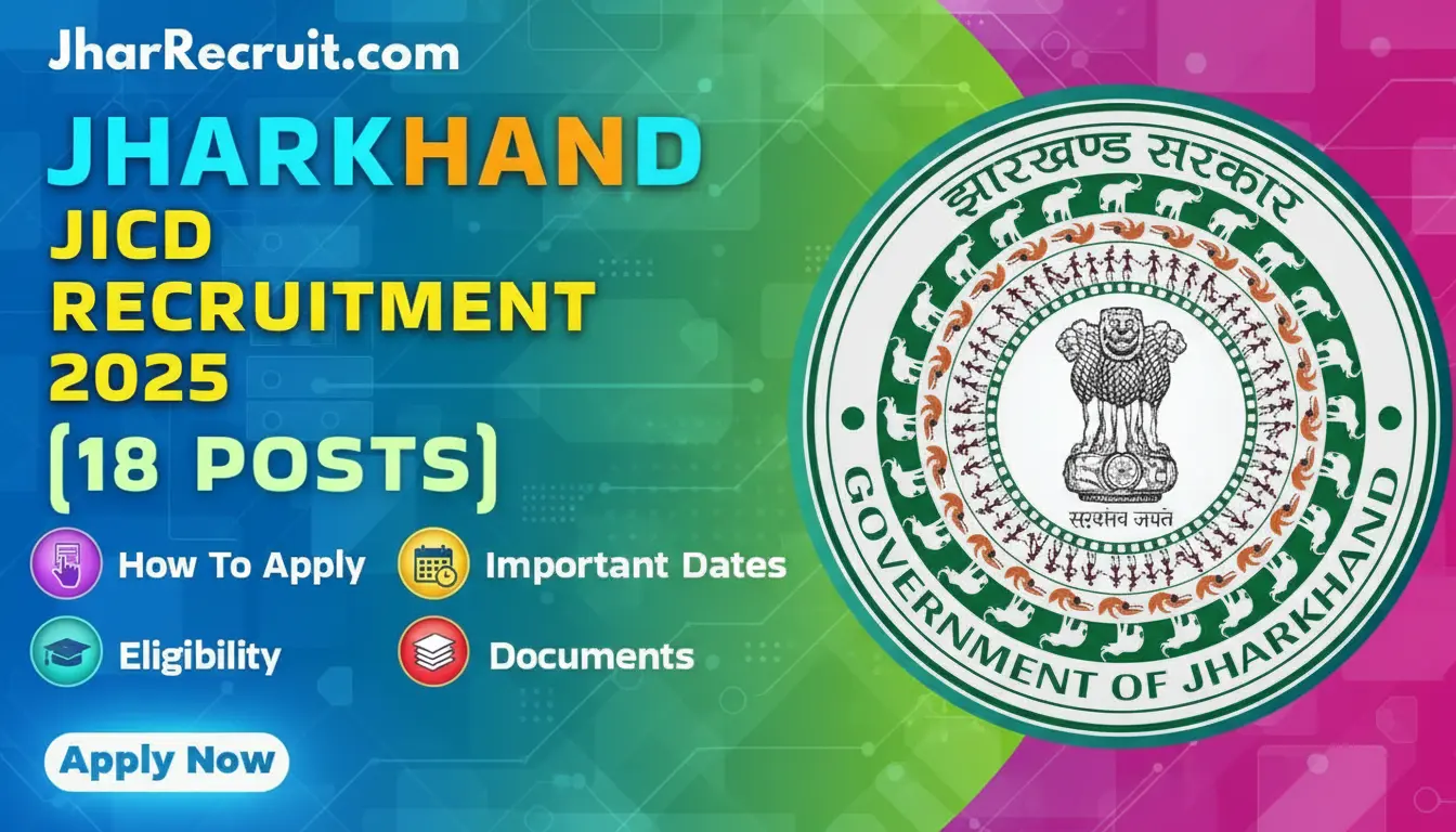Jharkhand JICD Recruitment 2025