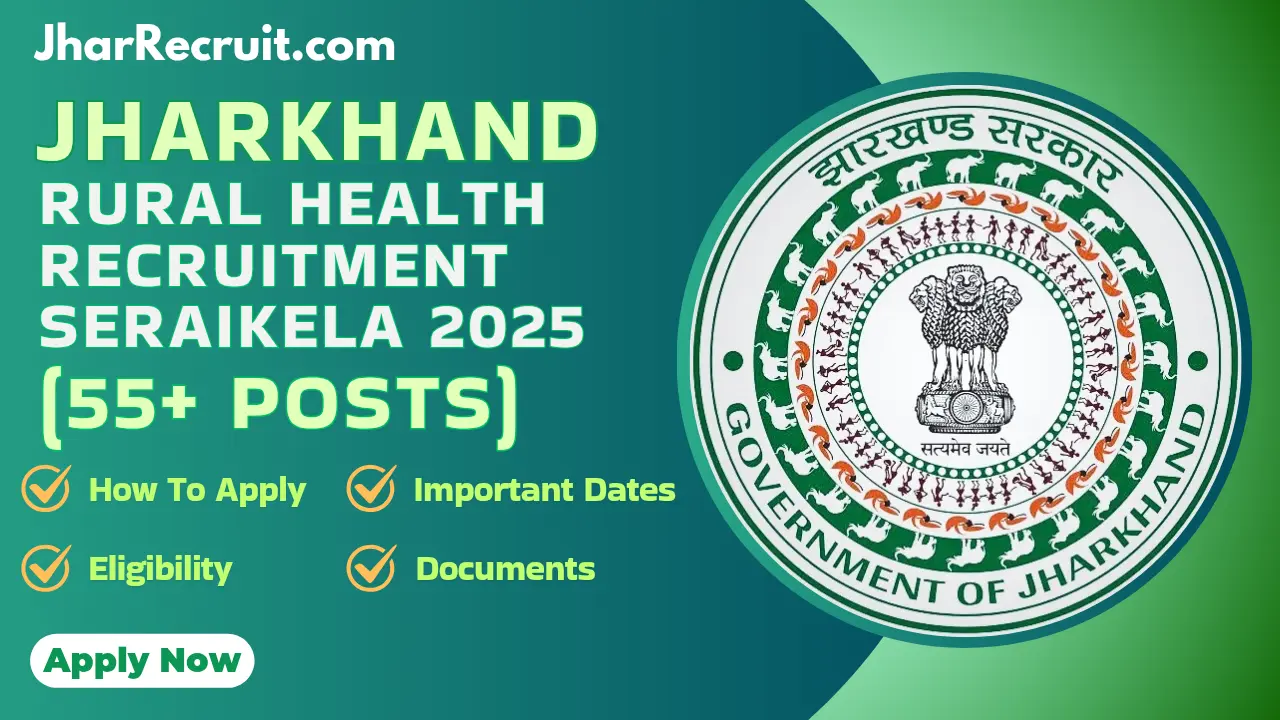 Jharkhand Rural Health Recruitment Seraikela 2025