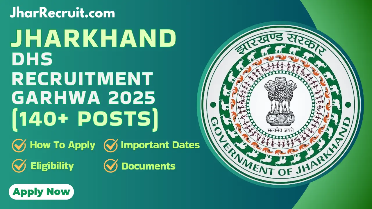 Jharkhand DHS Recruitment Garhwa 2025