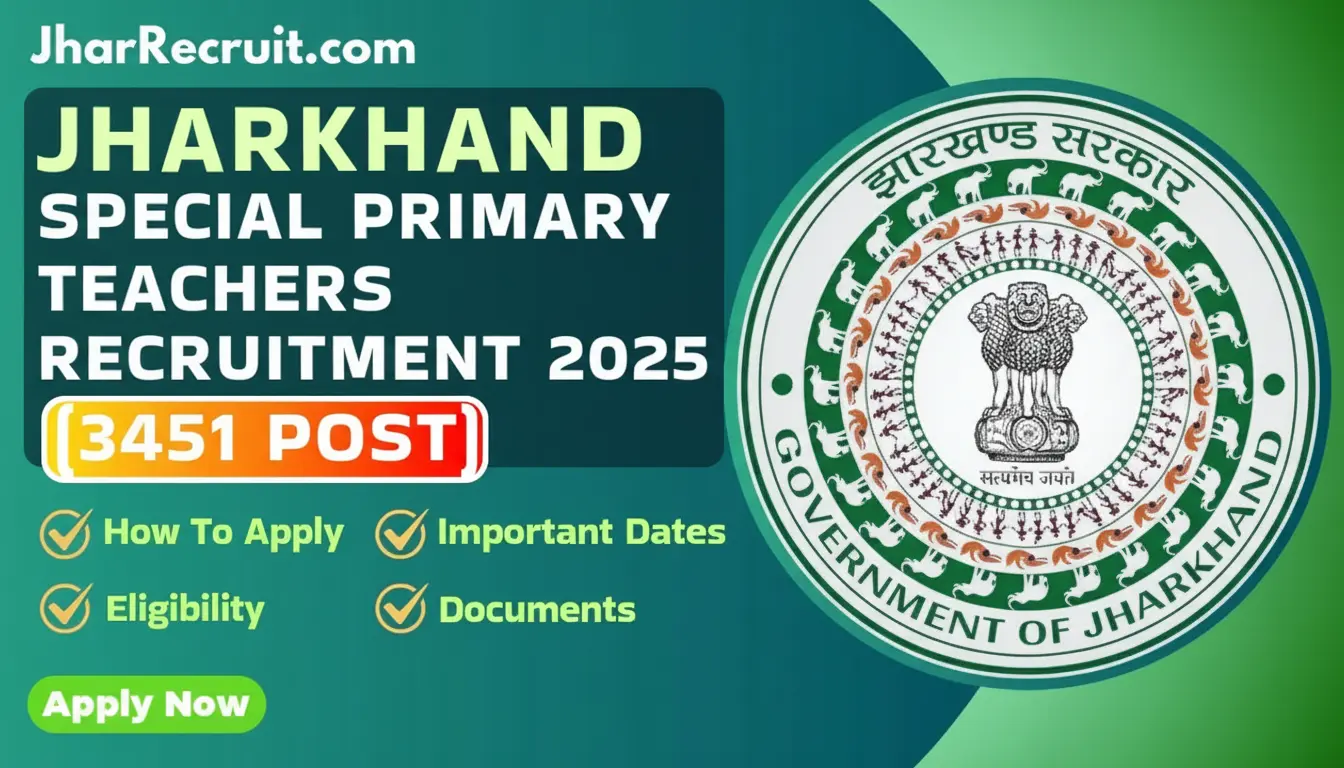 Jharkhand Special Primary Teacher Recruitment 2025