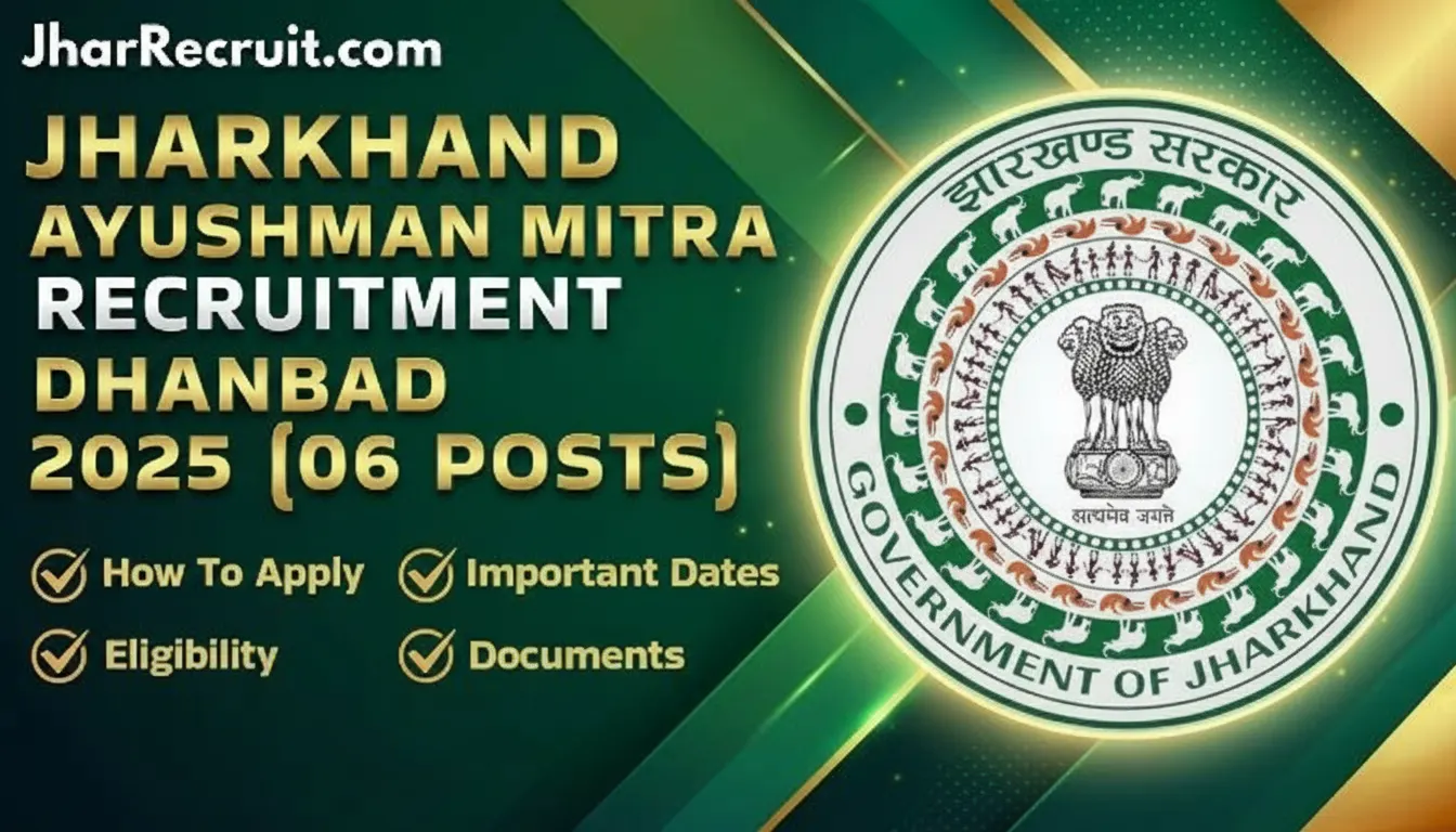 Jharkhand Ayushman Mitra recruitment Dhanbad 2025
