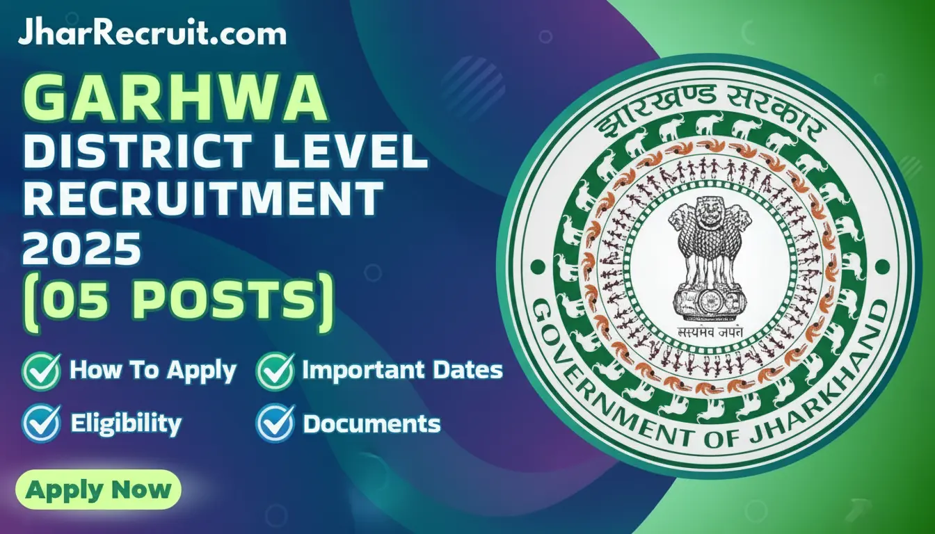 Garhwa District Level Recruitment 2025