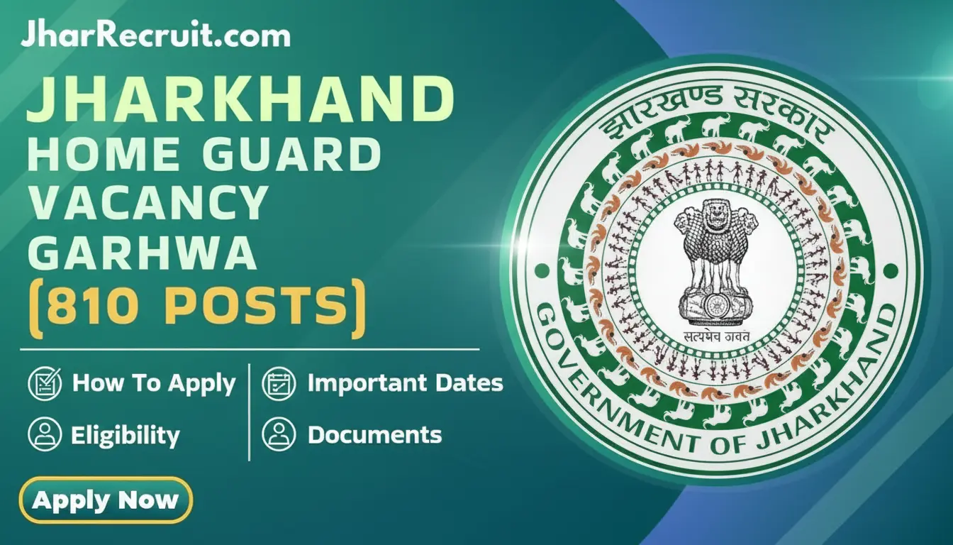 Jharkhand Home Guard Vacancy Garhwa 2025
