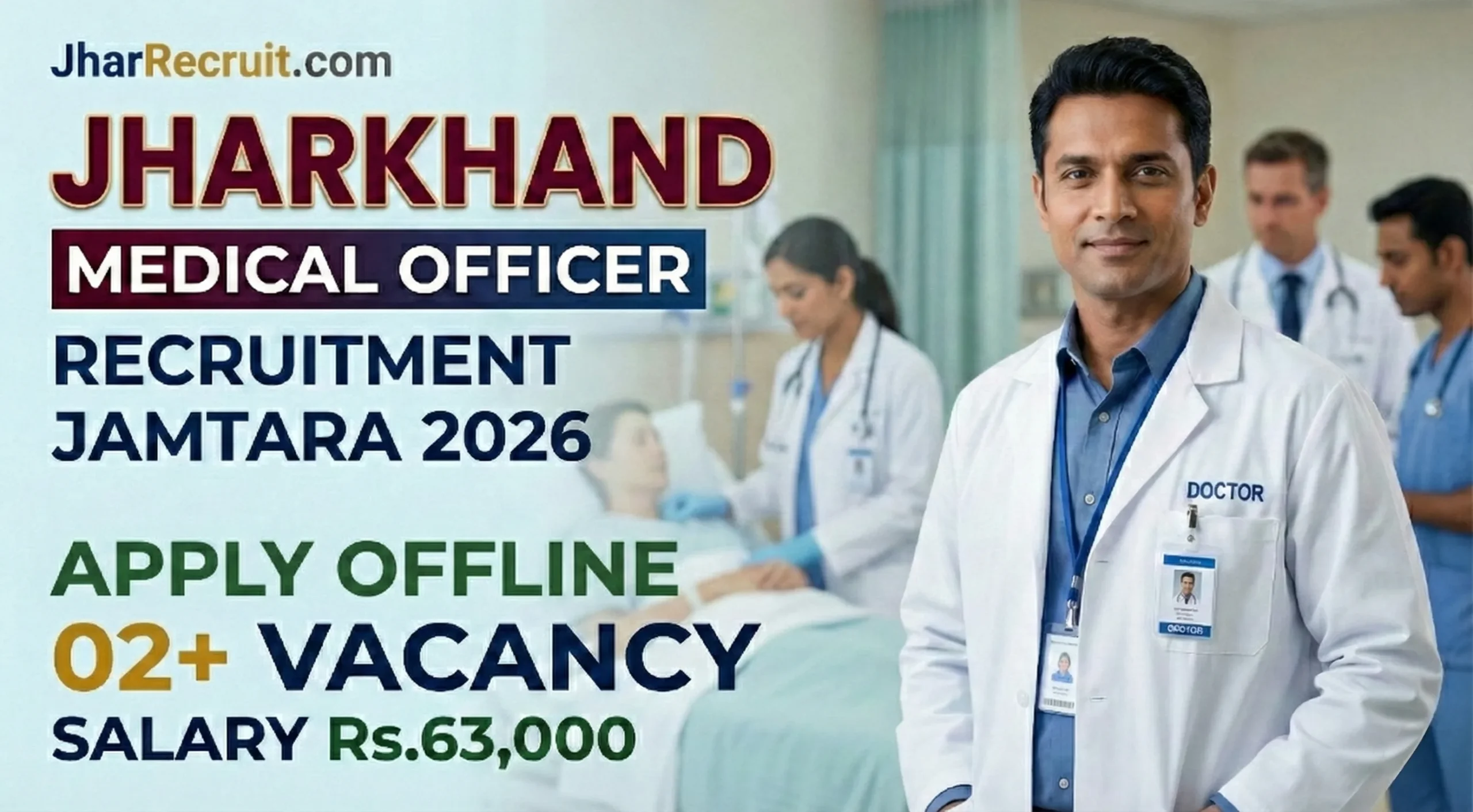 Jharkhand Medical Officer Recruitment Jamtara 2026