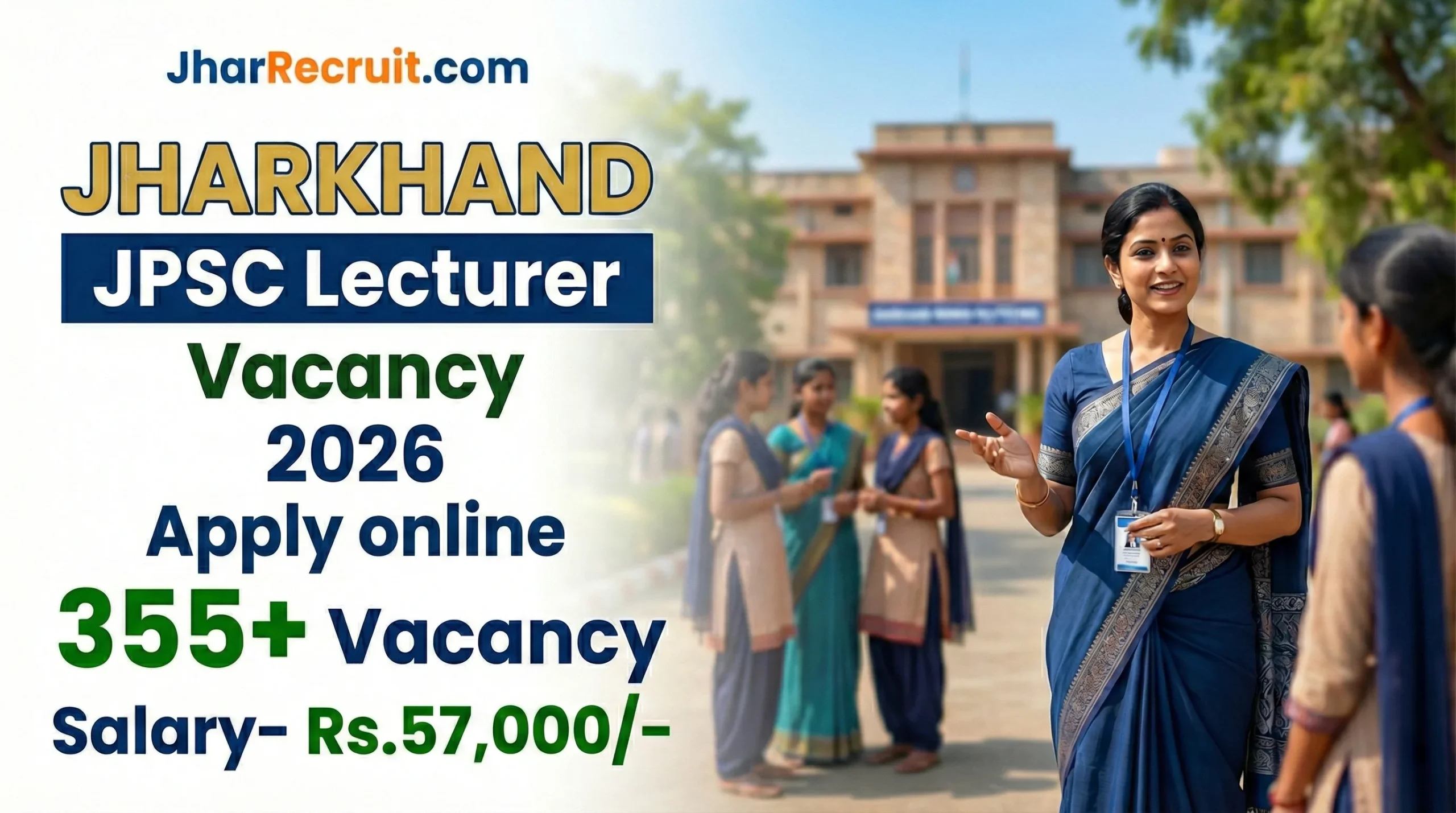 Jharkhand JPSC Lecturer Vacancy 2026