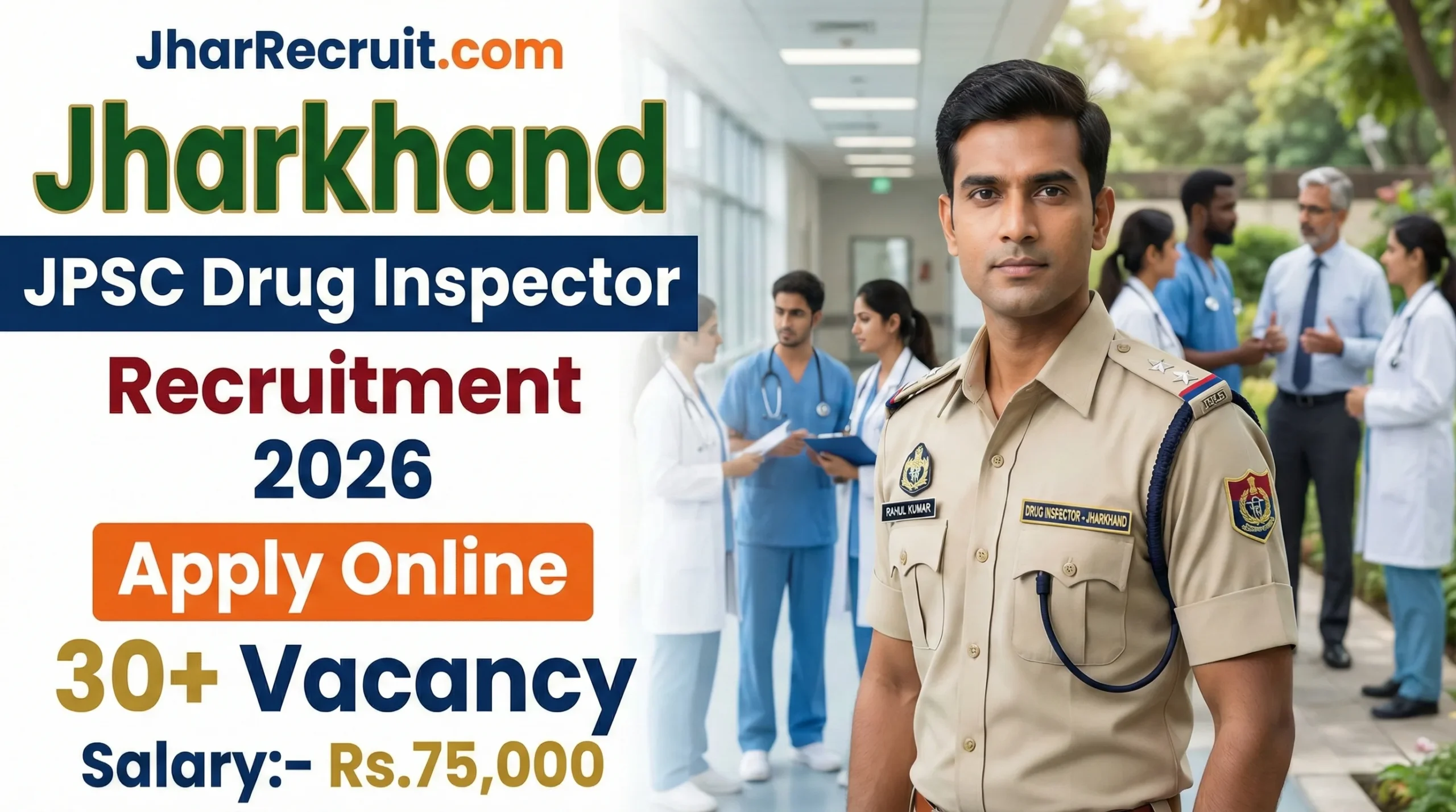 Jharkhand JPSC Drug Inspector Recruitment 2026