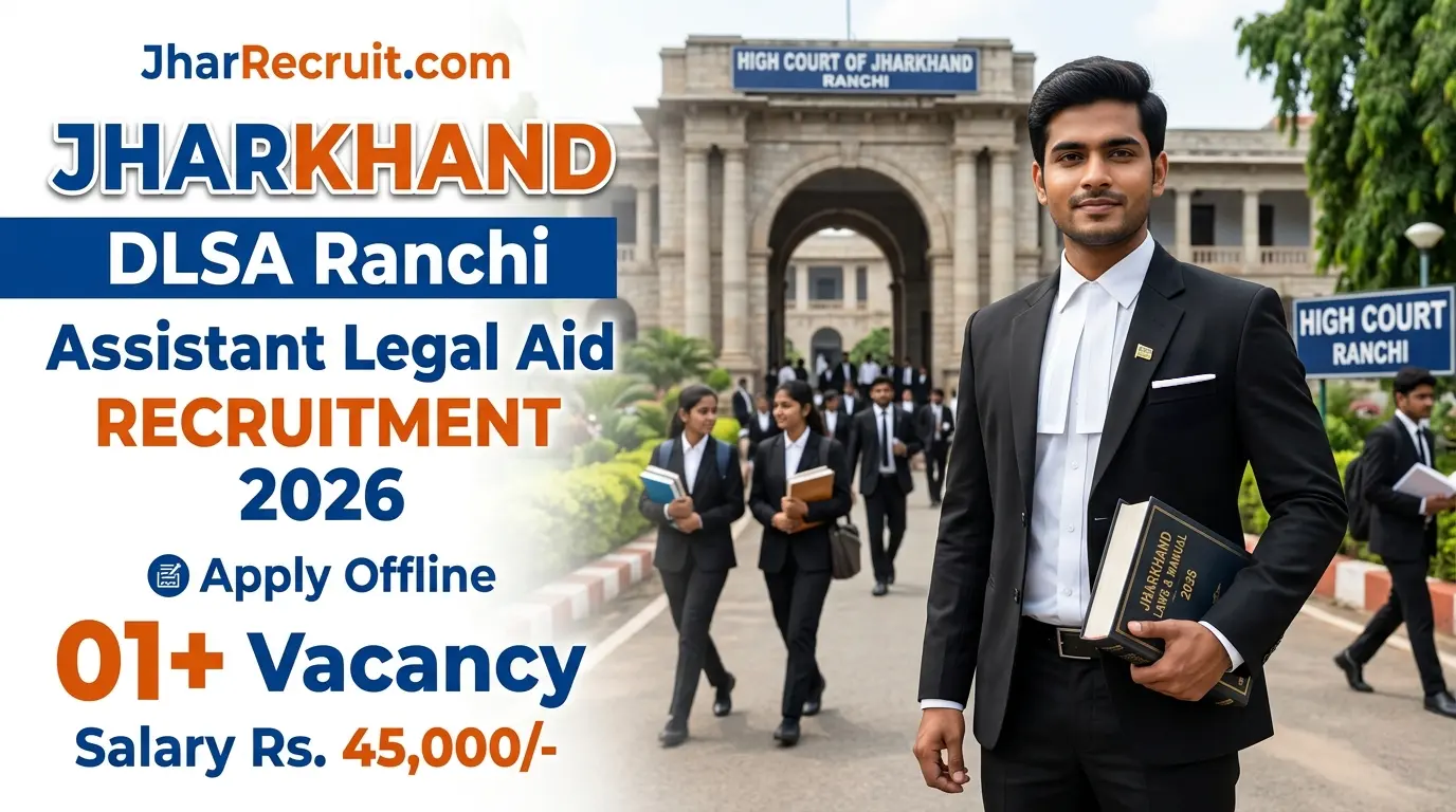 Jharkhand Assistant Legal Aid Defense Counsel Recruitment 2026