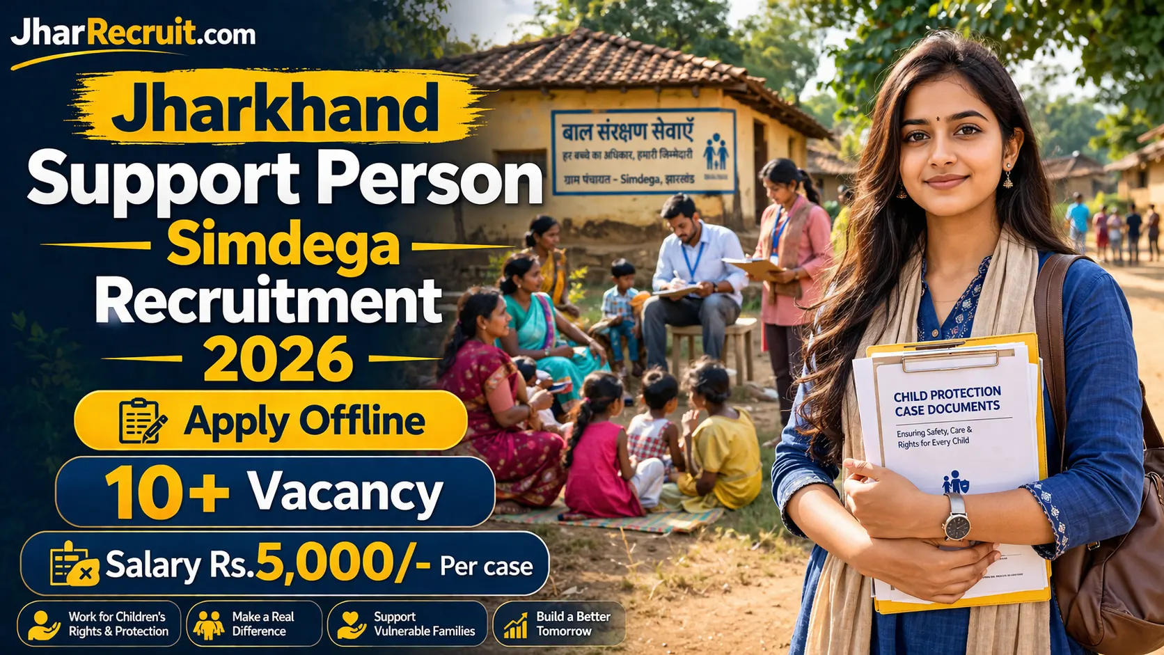 Jharkhand Support Person Recruitment Simdega 2026