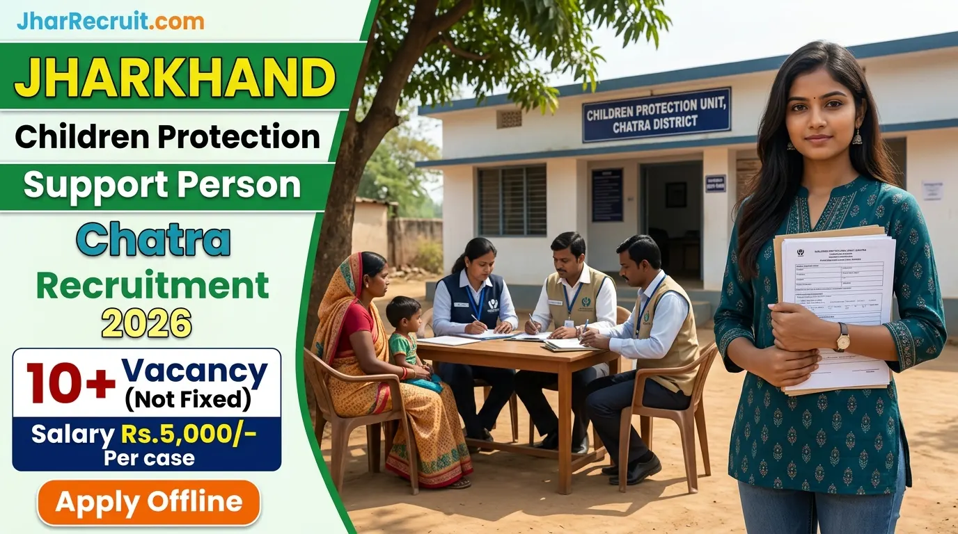 Jharkhand Support Person Recruitment Chatra 2026