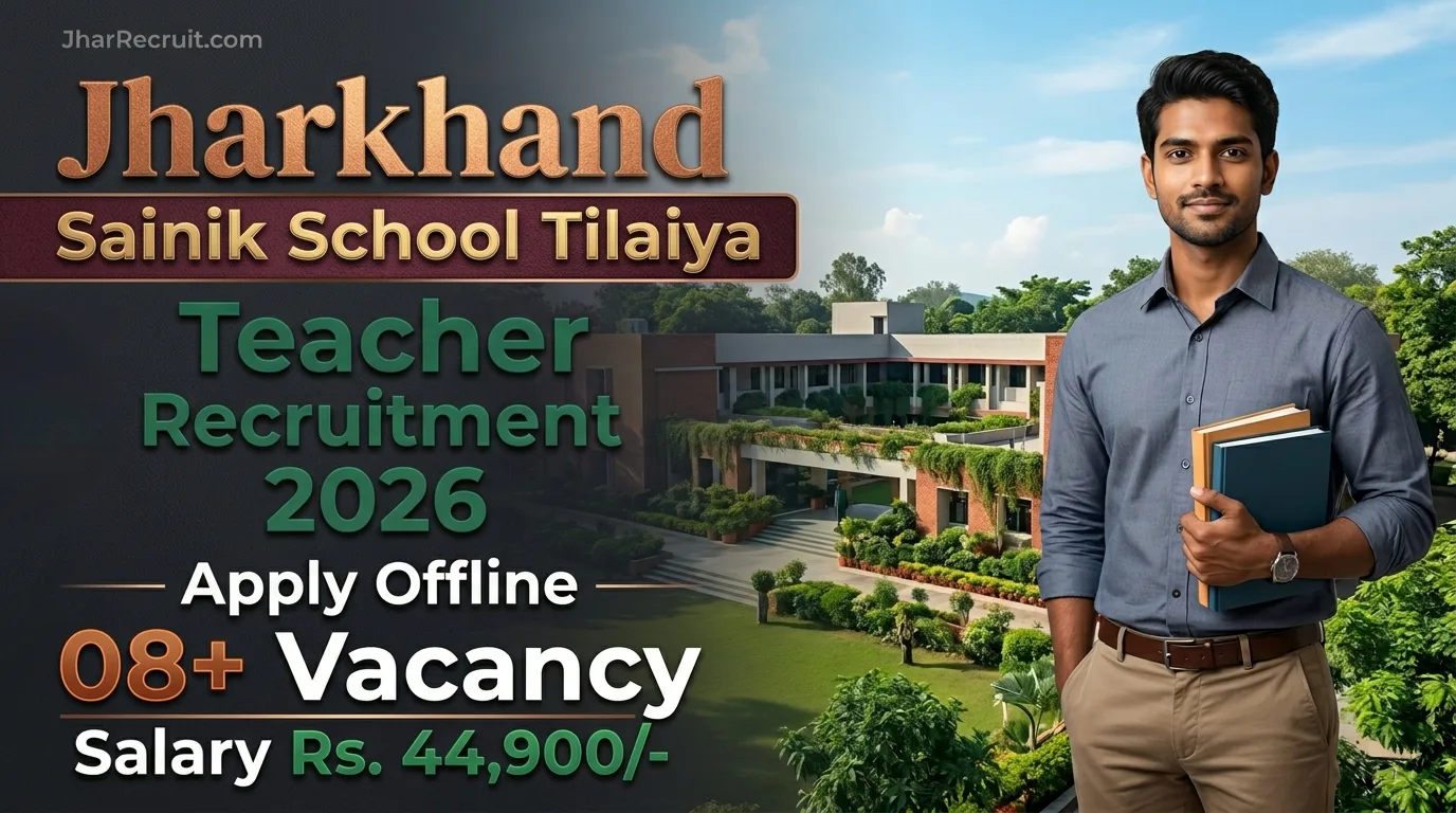 Jharkhand Sainik School Tilaiya Teacher Recruitment 2026