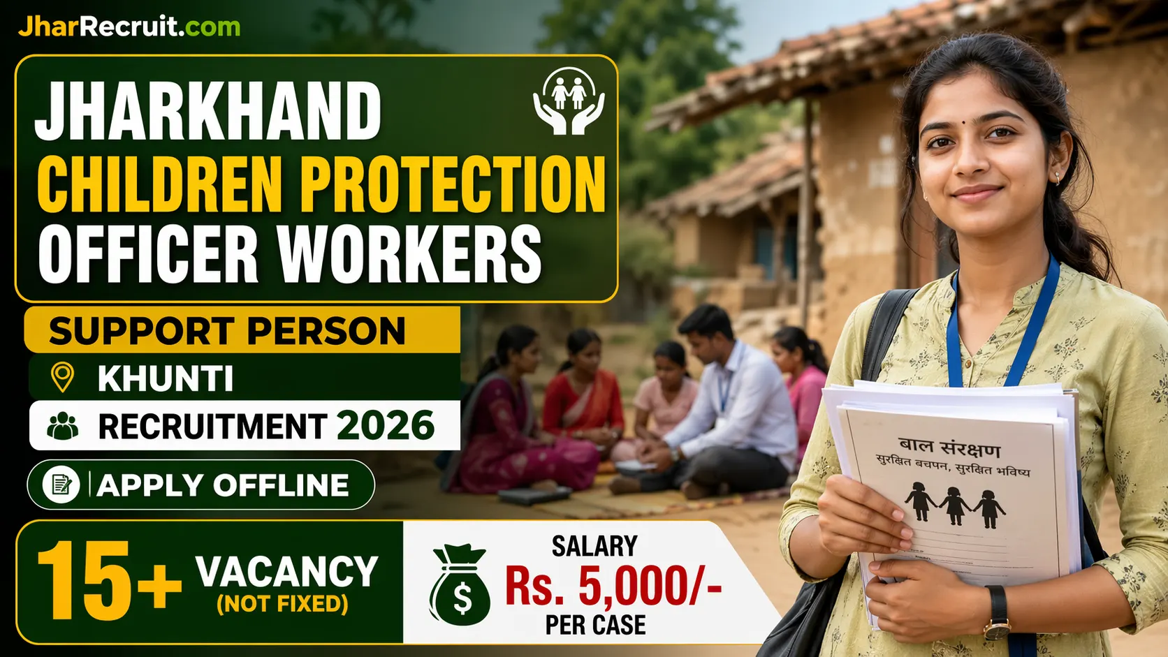 Jharkhand Support Person Recruitment Khunti 2026
