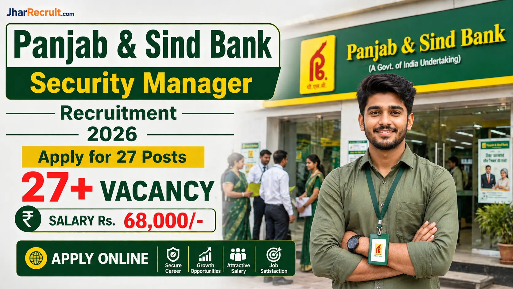 Punjab & Sind Bank Security Manager Recruitment 2026