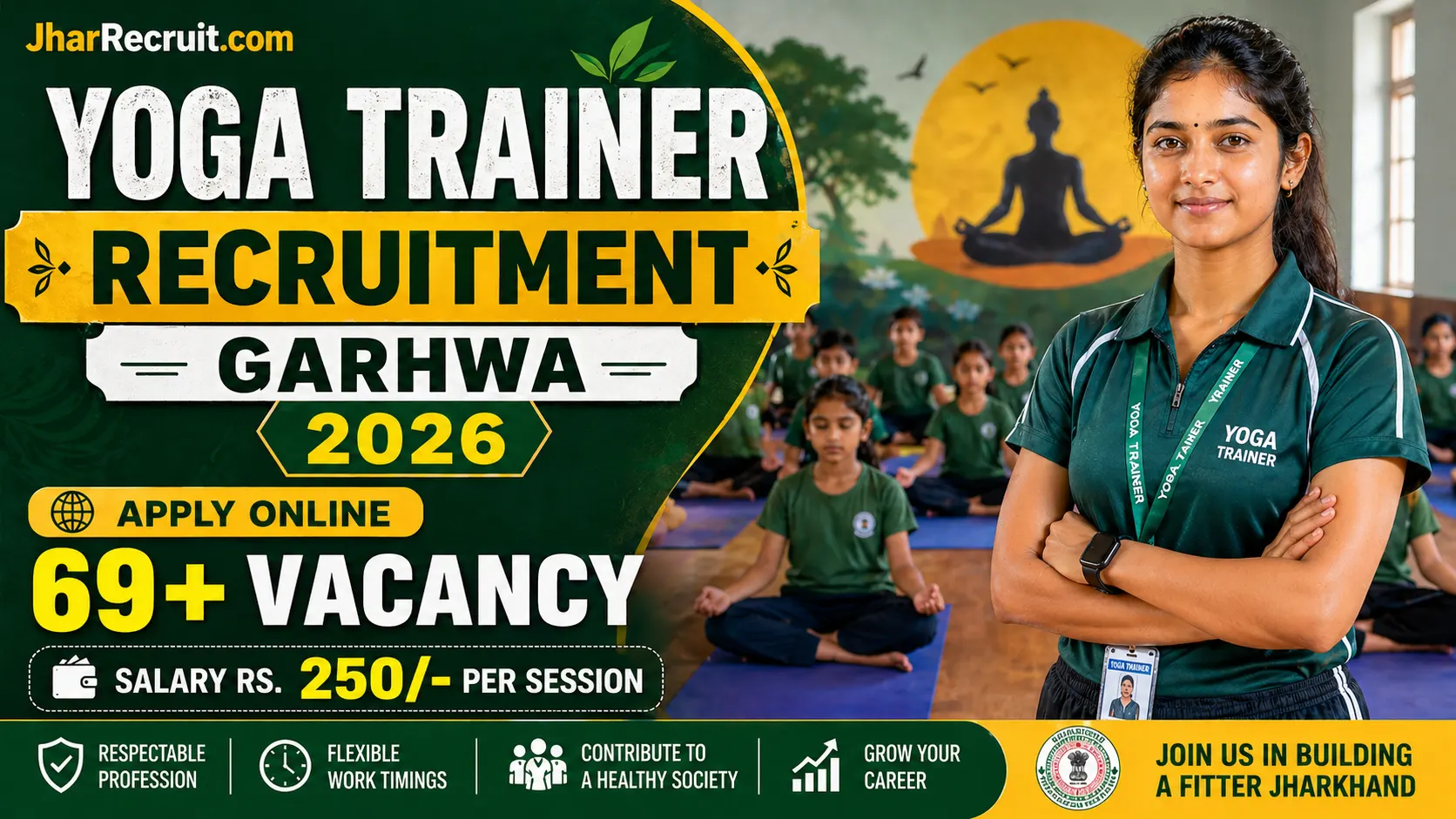 Jharkhand Yoga Trainer Recruitment Garhwa 2026