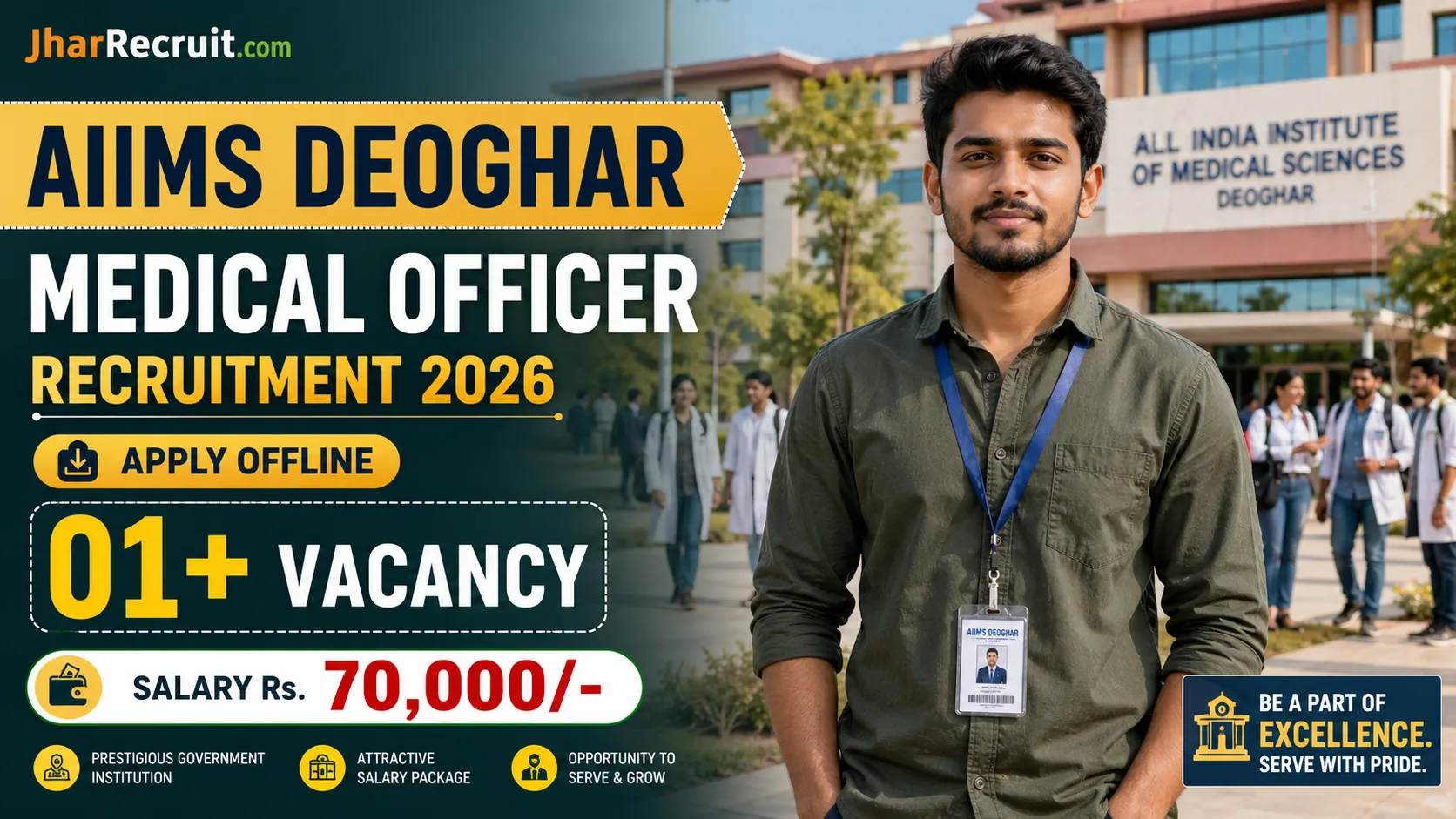 AIIMS Deoghar Medical Officer Recruitment 2026