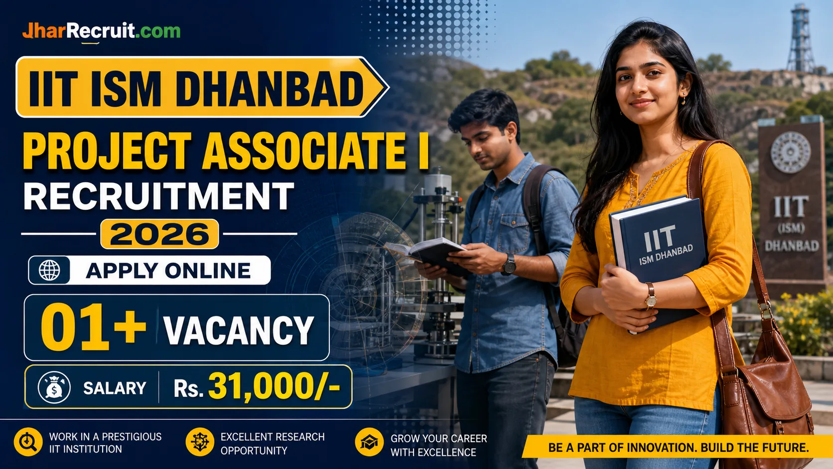 IIT ISM Dhanbad Project Associate Recruitment 2026