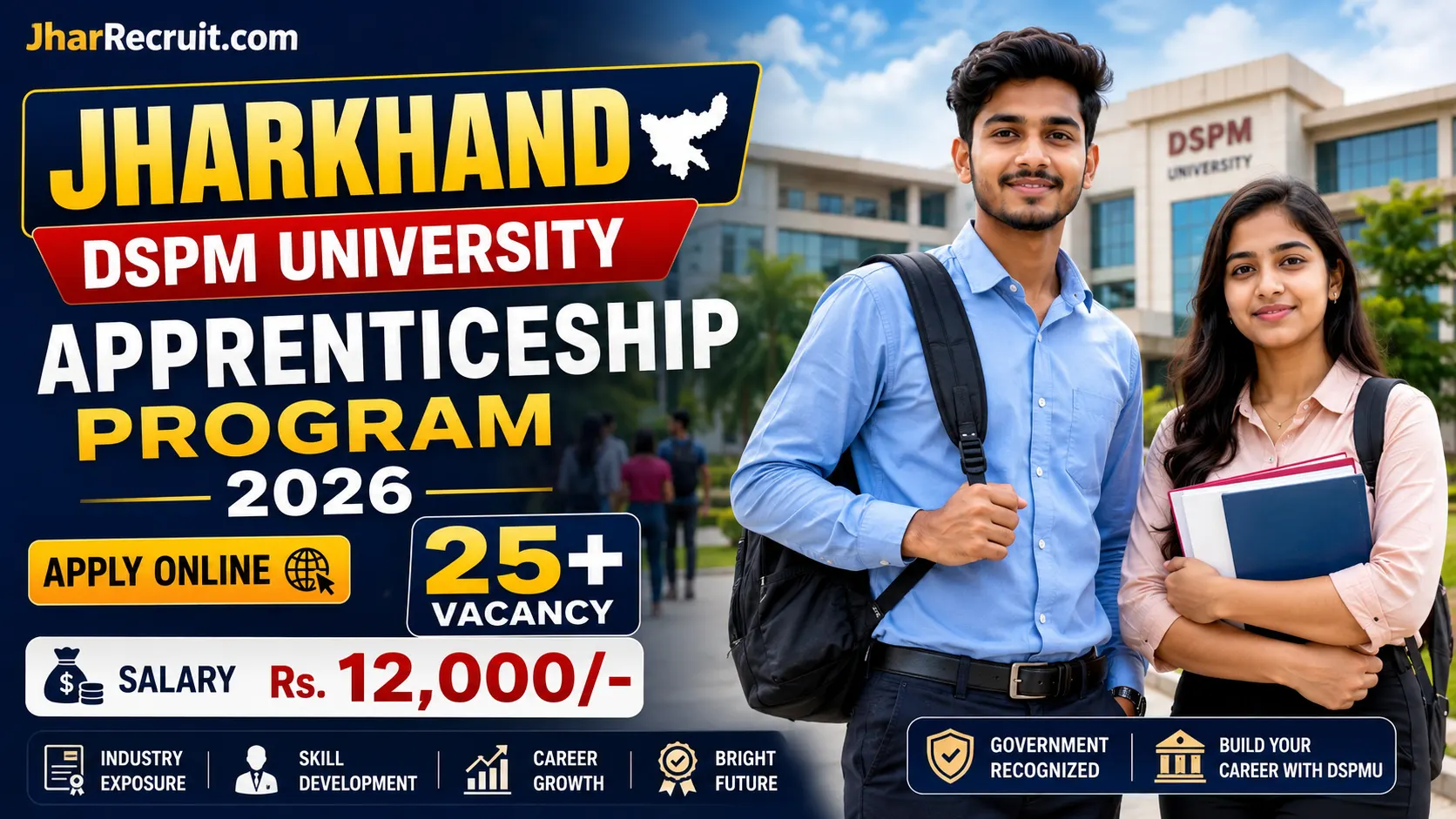 Jharkhand DSPM University Apprenticeships 2026