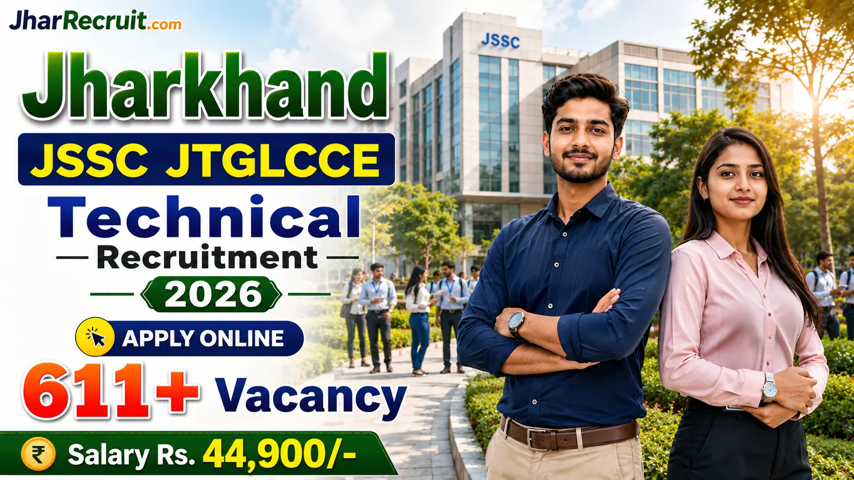 Jharkhand JSSC JTGLCCE Technical Recruitment 2026