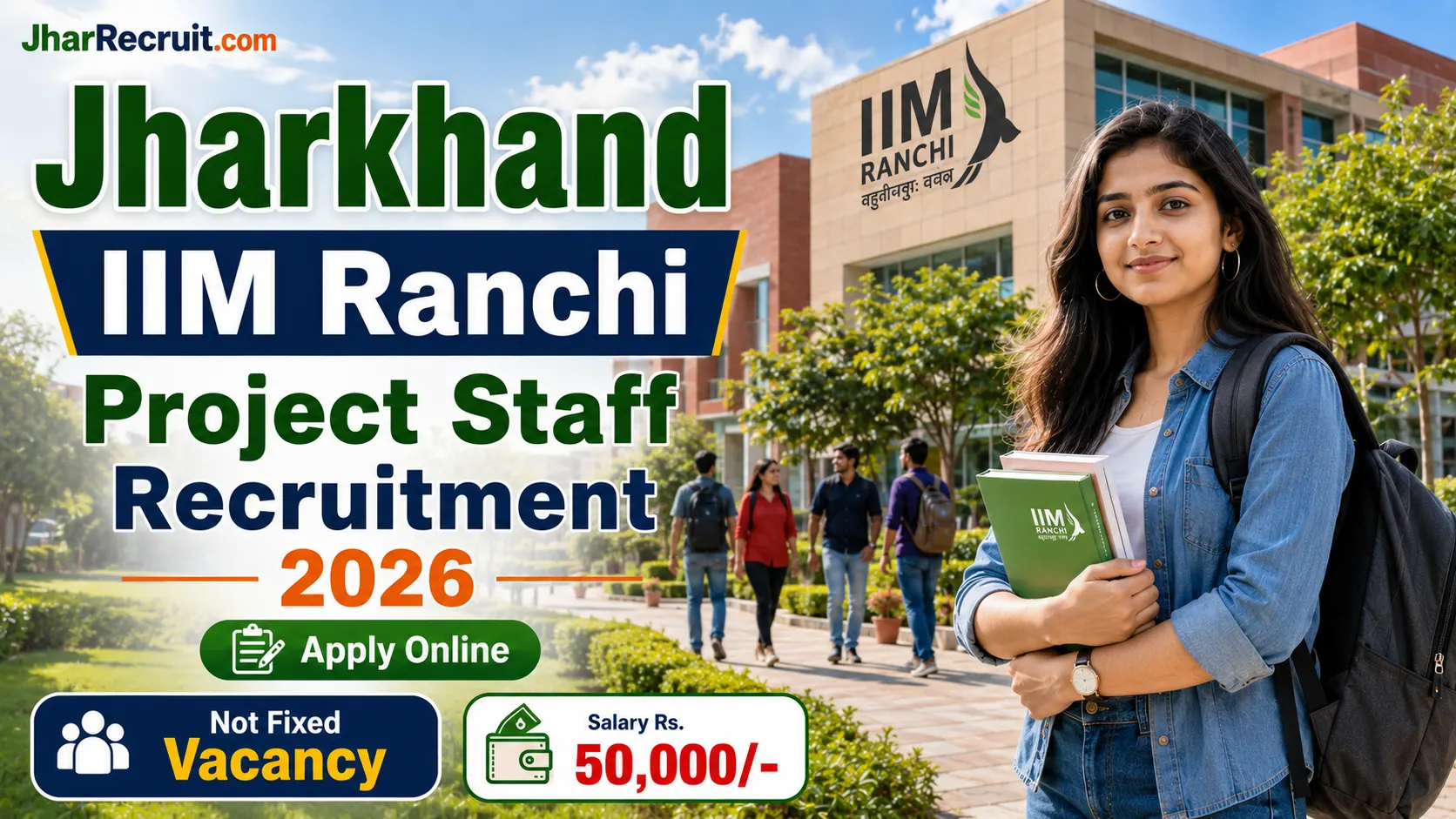 IIM Ranchi Project Staff Recruitment 2026