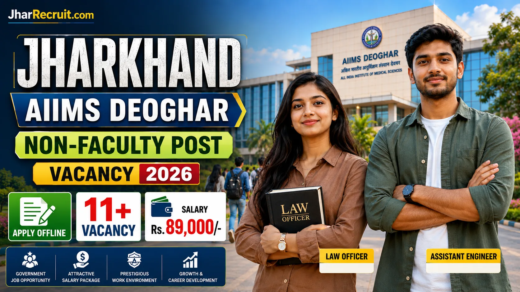 AIIMS Deoghar Non Faculty Posts Recruitment 2026