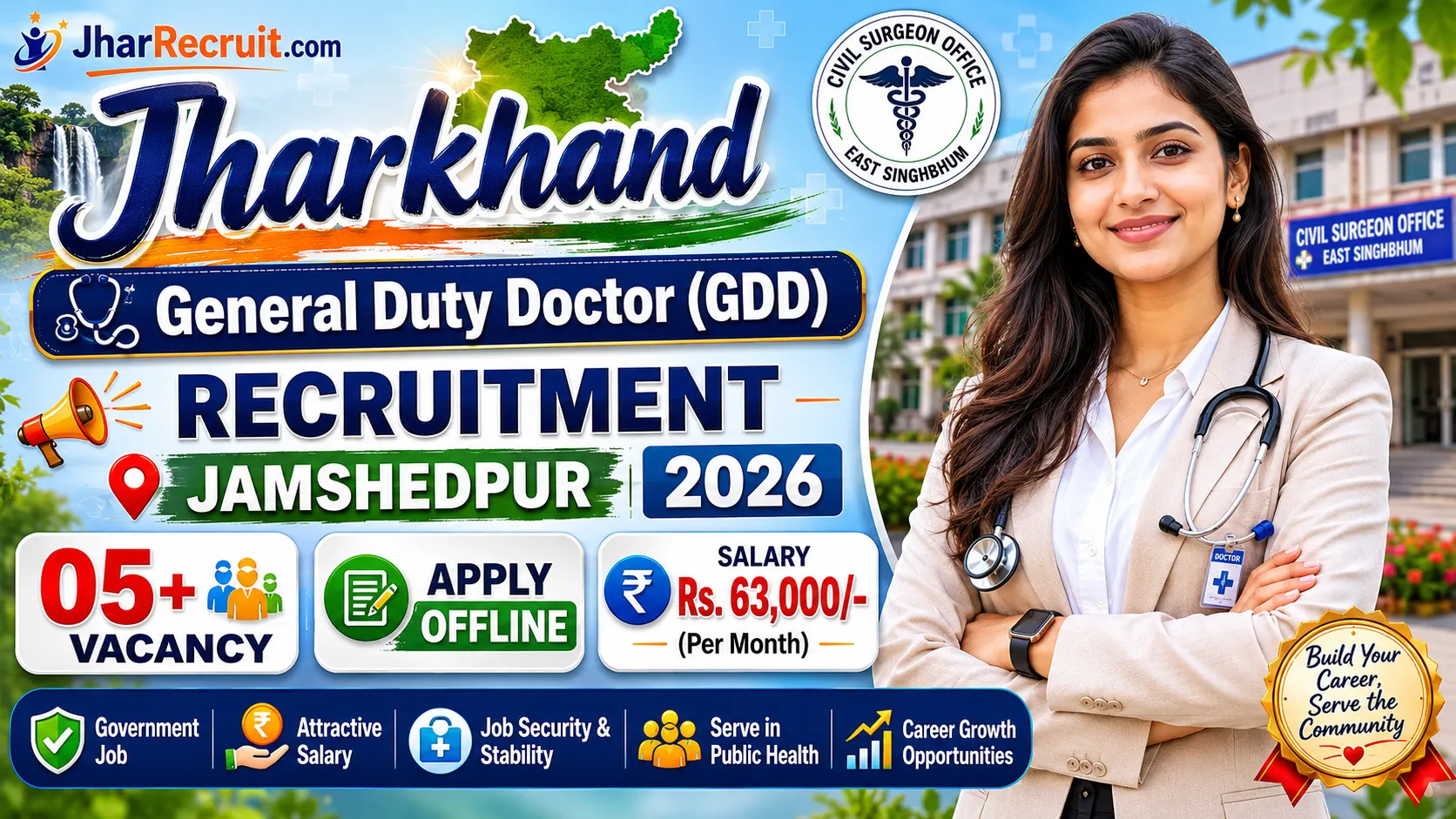 Jharkhand GDD Recruitment Jamshedpur 2026