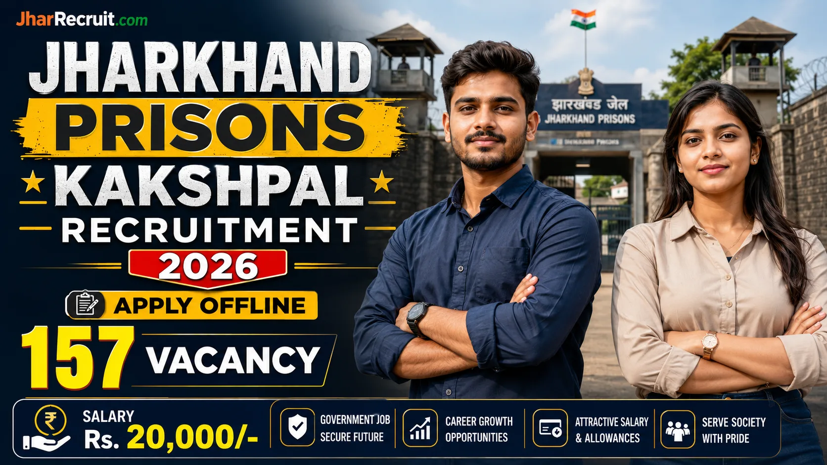 Jharkhand Prisons Kakshpal Recruitment 2026