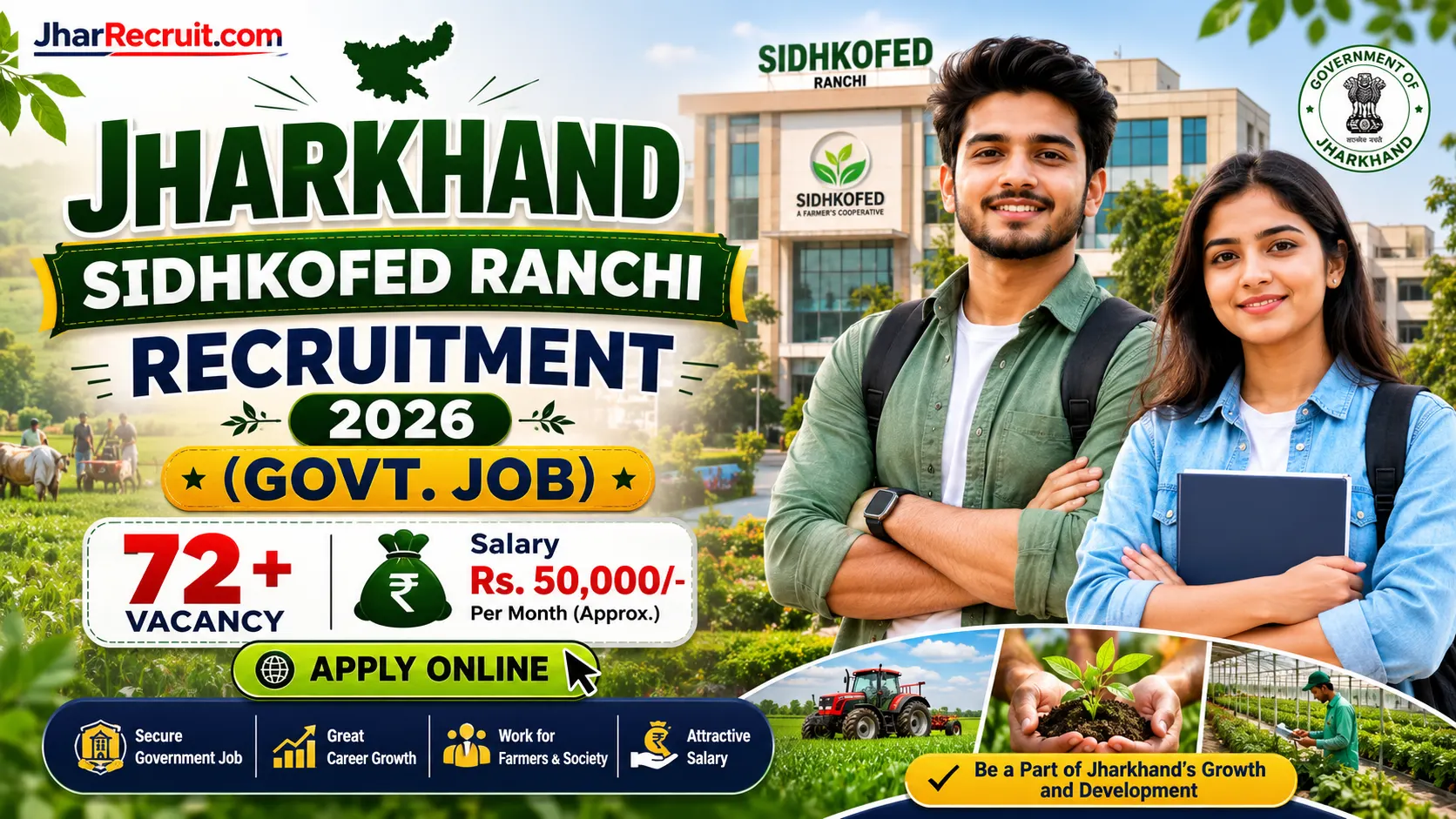 Jharkhand SIDHKOFED Recruitment 2026