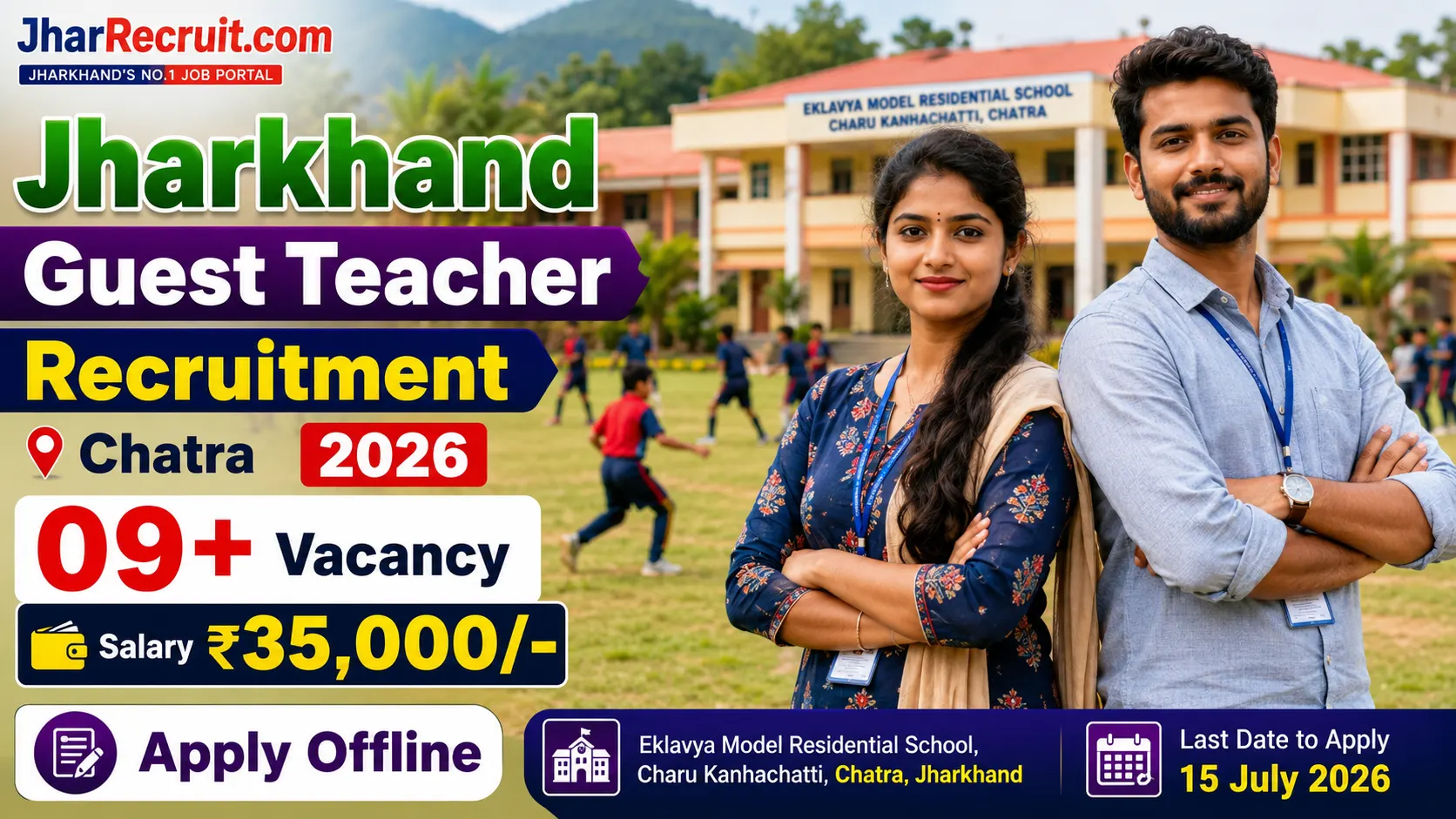 Jharkhand Guest Teacher Recruitment Chatra 2026