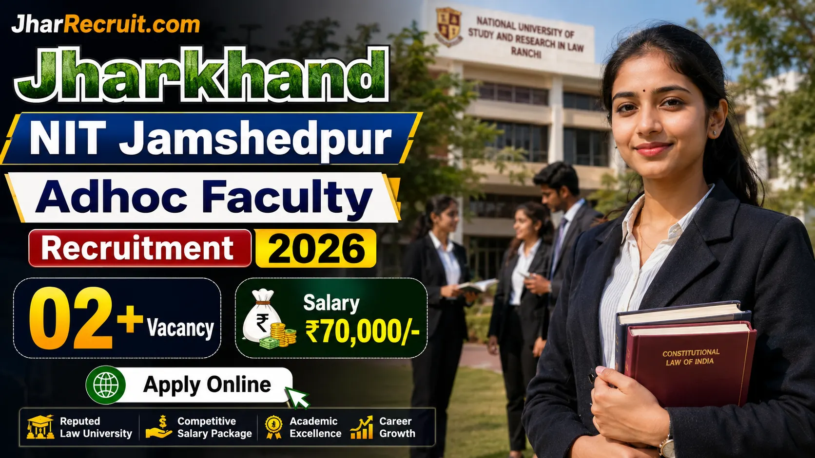 NIT Jamshedpur Adhoc faculty Recruitment 2026