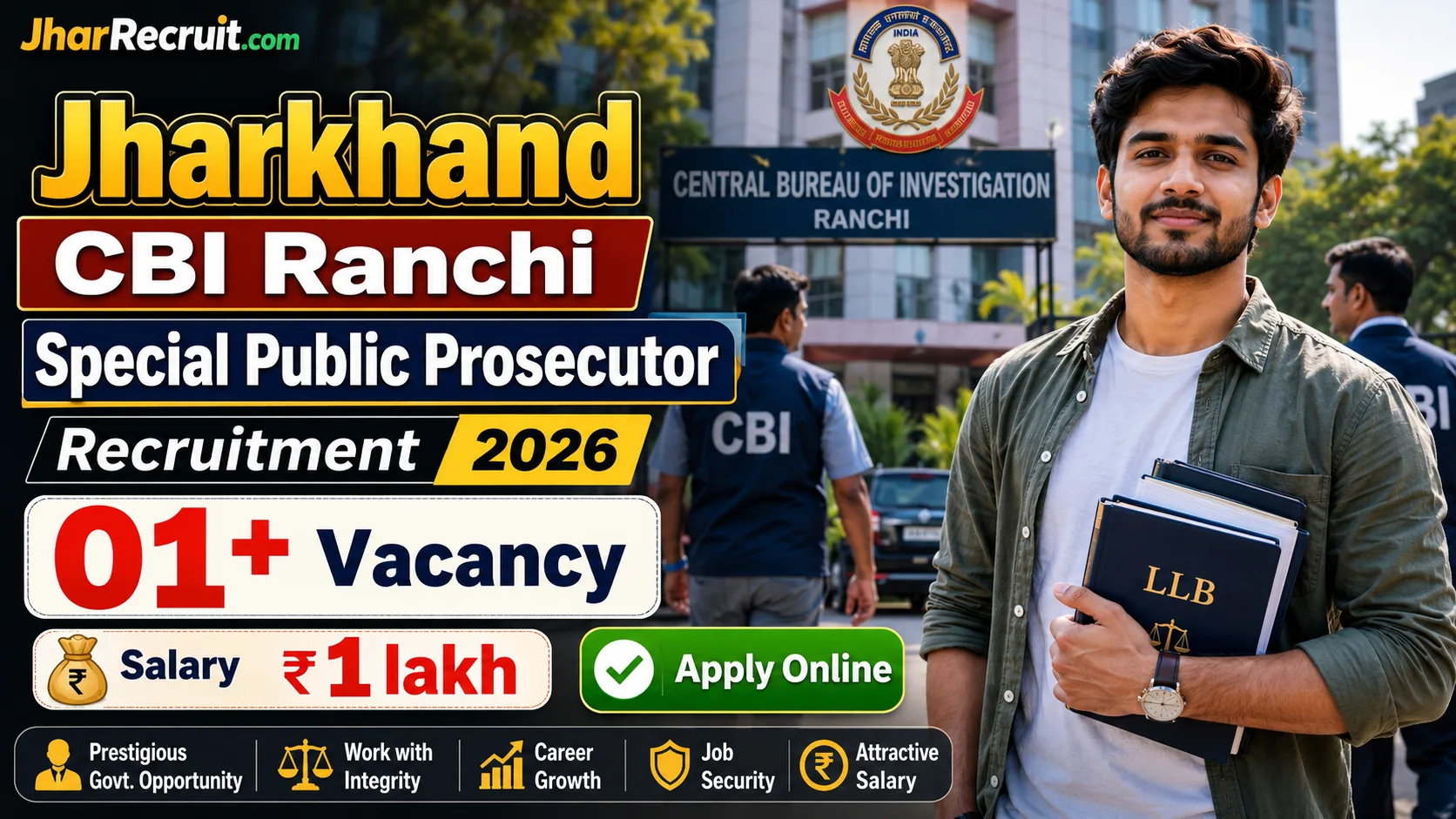 Jharkhand CBI Special Public Prosecutor Recruitment 2026