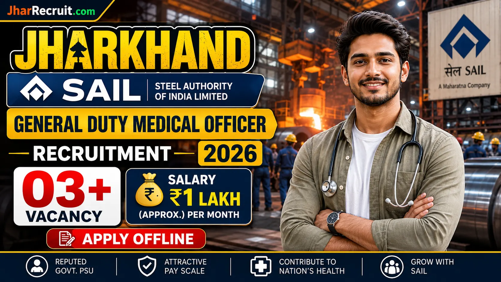 Jharkhand SAIL Medical Officer Recruitment 2026