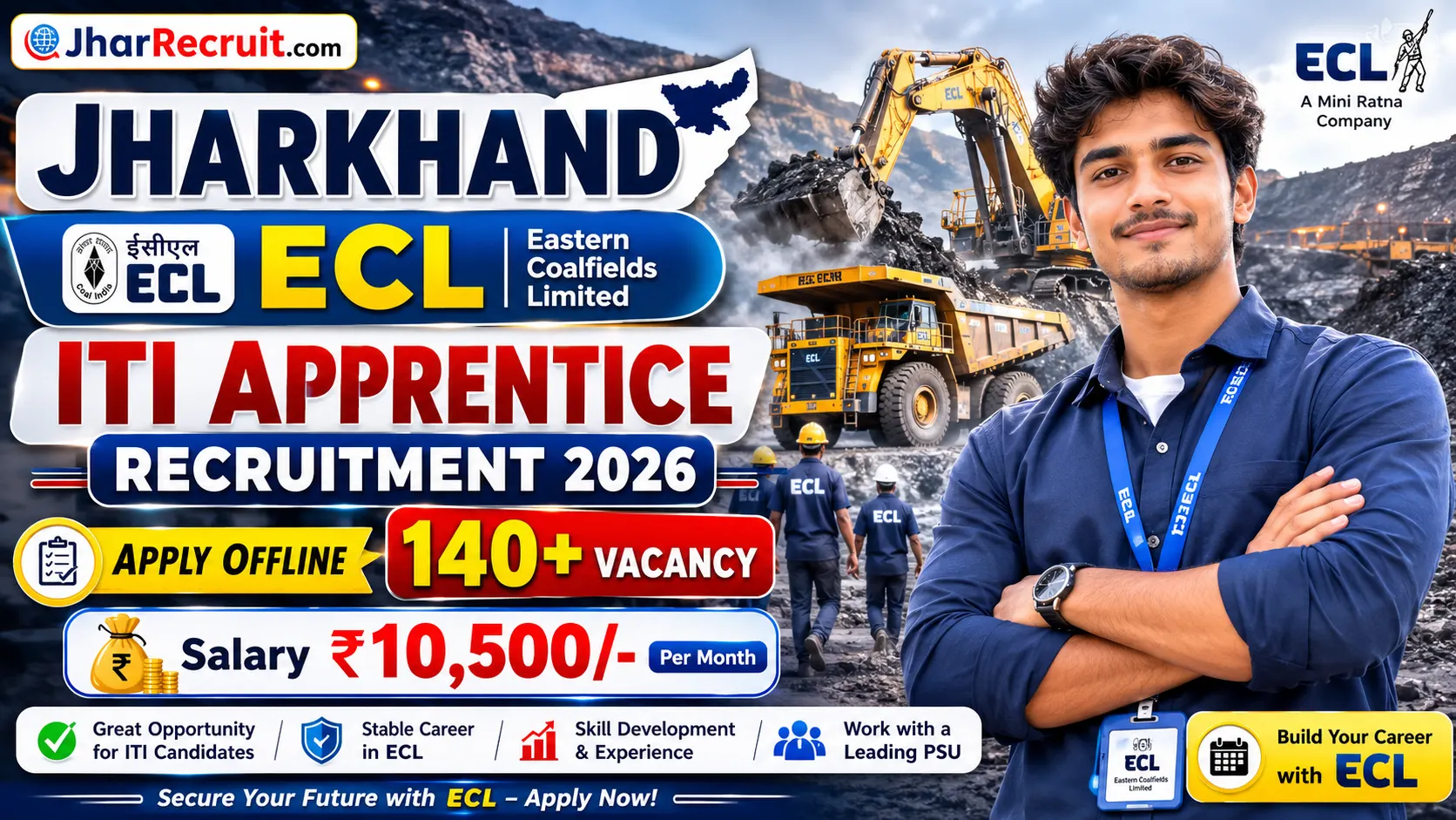 Jharkhand Eastern Coalfields ITI Apprentice 2026