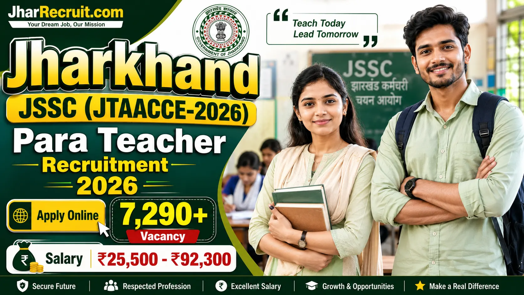 Jharkhand JSSC Para Teacher Recruitment 2026