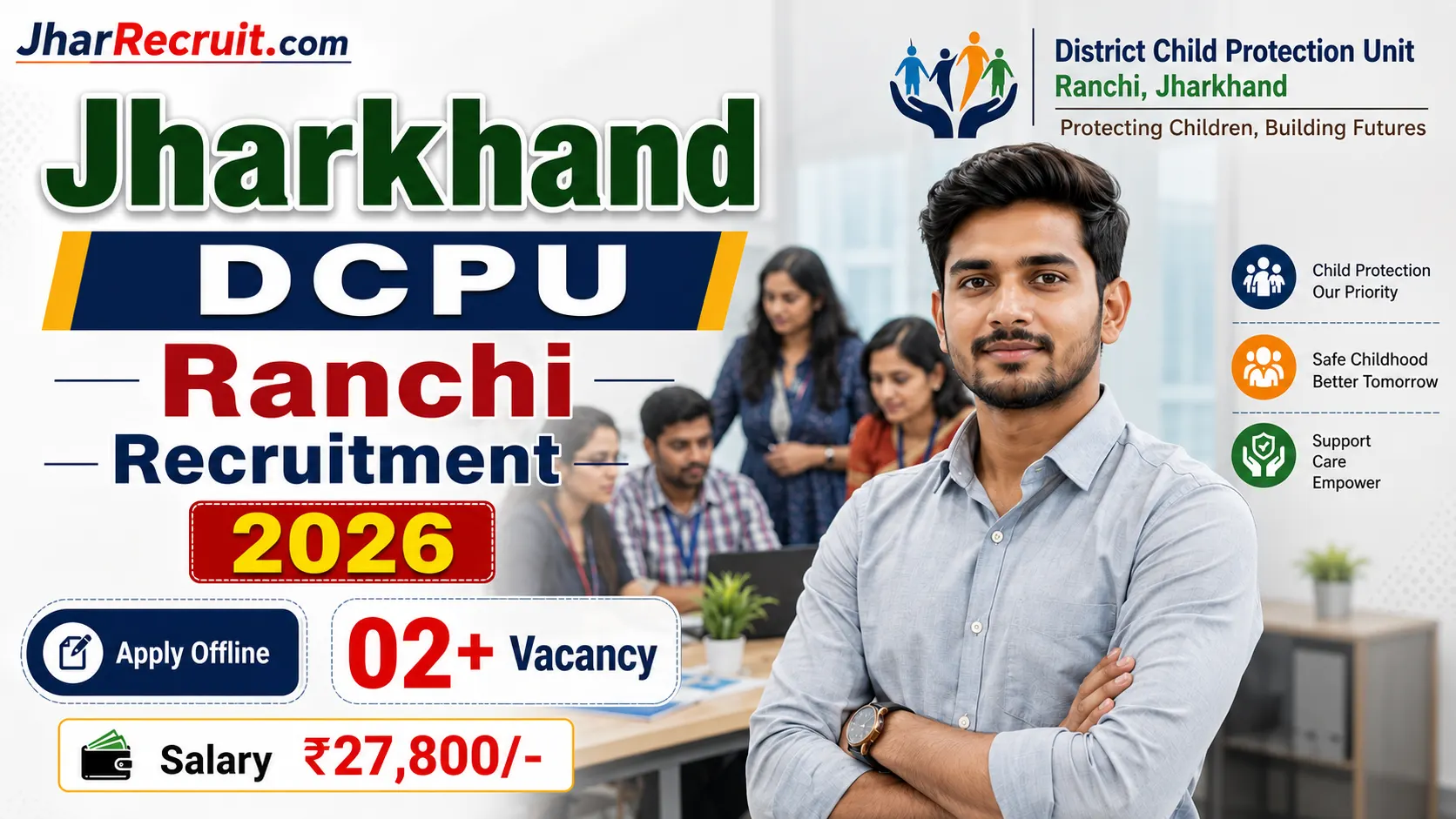 Jharkhand DCPU Recruitment Ranchi 2026