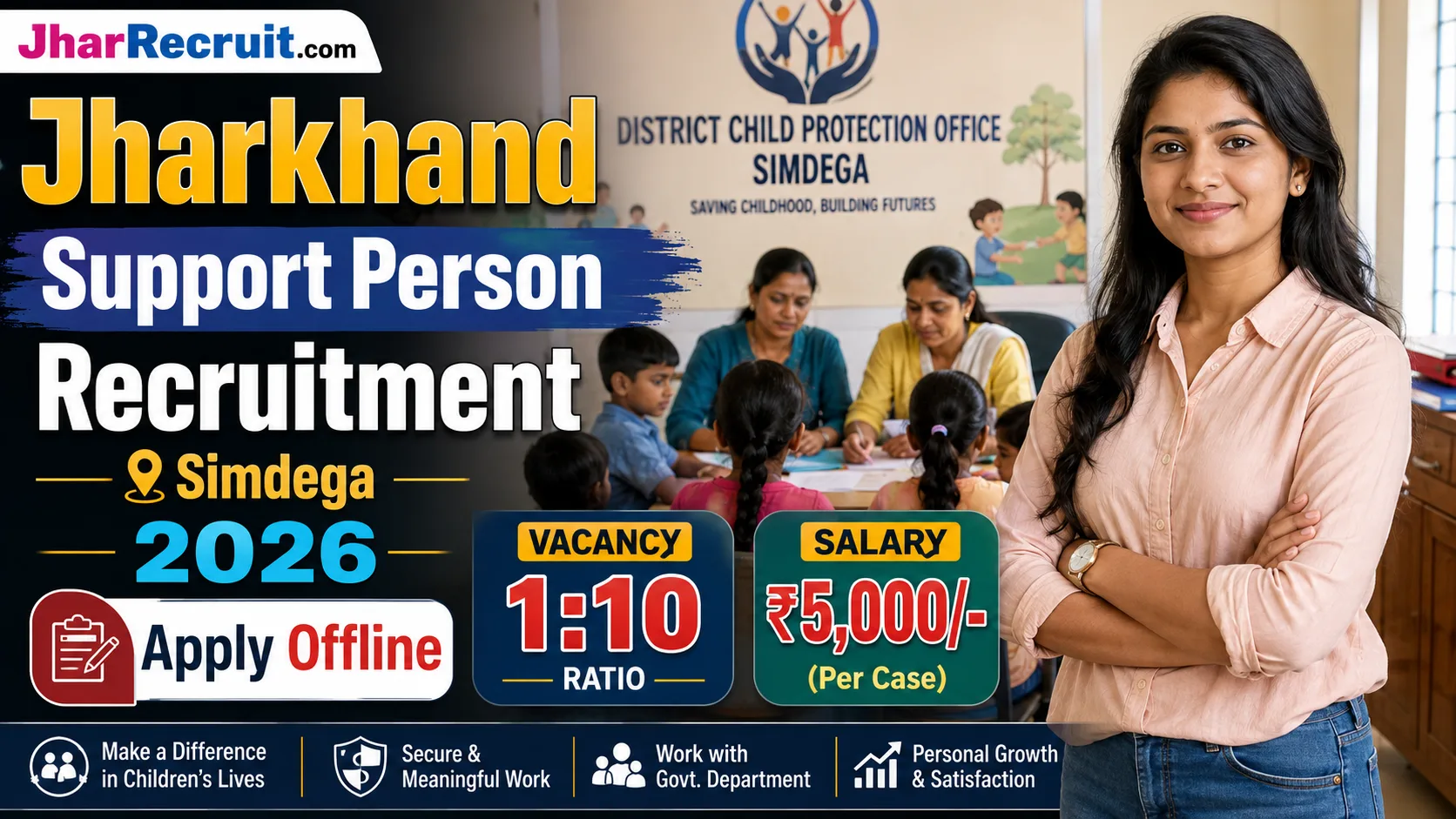 Jharkhand Support Person Recruitment Simdega 2026