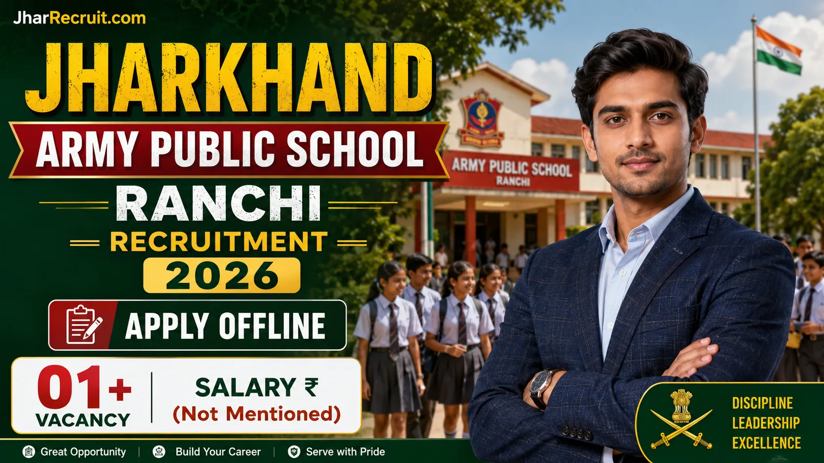 Jharkhand Army Public School Ranchi Recruitment 2026