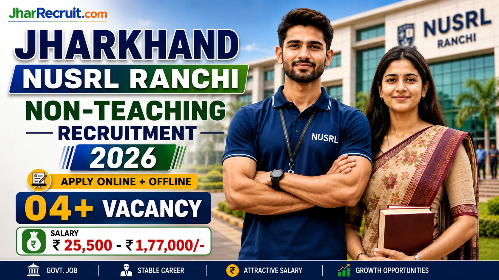 Jharkhand NUSRL Ranchi Non Teaching Recruitment 2026