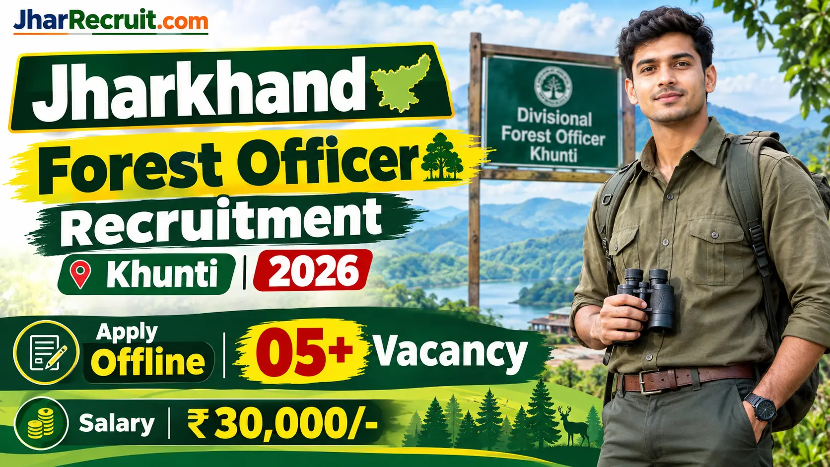 Jharkhand Forest Officer Recruitment Khunti 2026